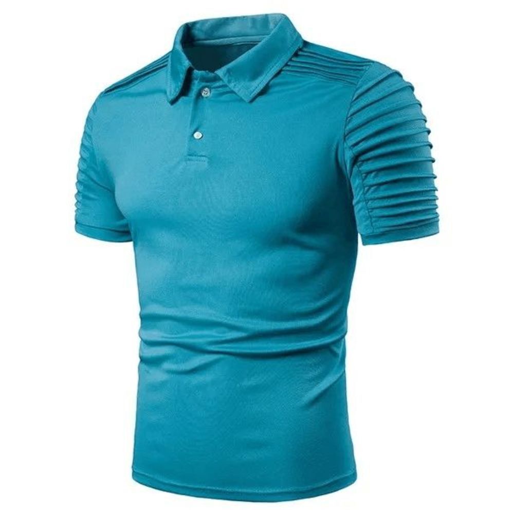 TEAL GREEN GOLF COLLARED POLO SHIRT